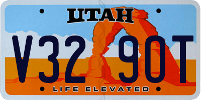 UT license plate V329OT