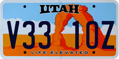 UT license plate V331OZ
