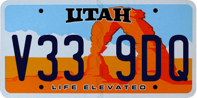UT license plate V339DQ