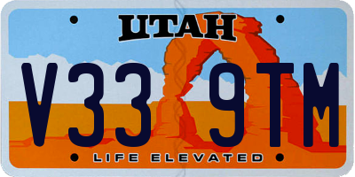 UT license plate V339TM