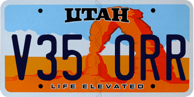 UT license plate V350RR