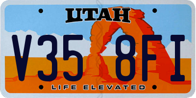 UT license plate V358FI