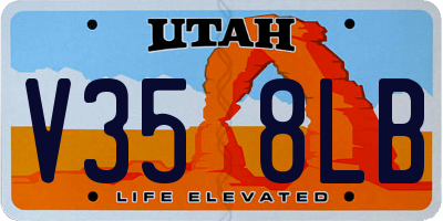 UT license plate V358LB