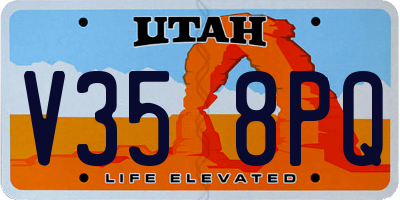 UT license plate V358PQ