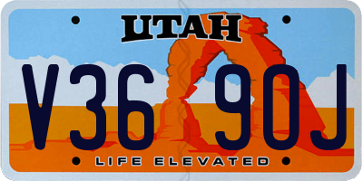 UT license plate V369OJ