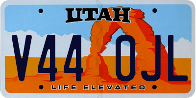 UT license plate V440JL