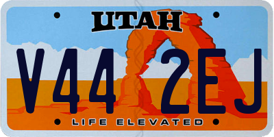 UT license plate V442EJ
