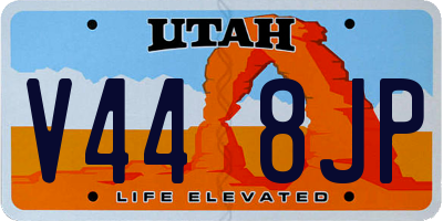 UT license plate V448JP