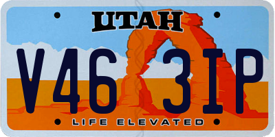 UT license plate V463IP