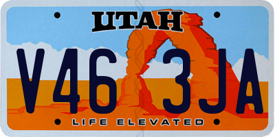 UT license plate V463JA