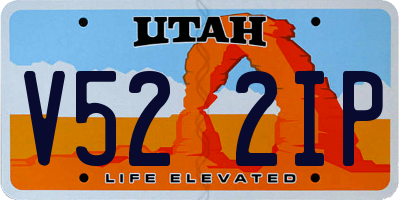 UT license plate V522IP