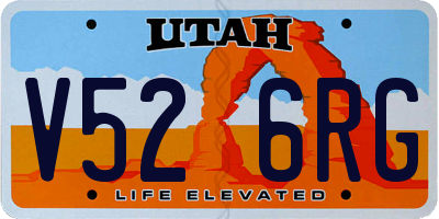 UT license plate V526RG
