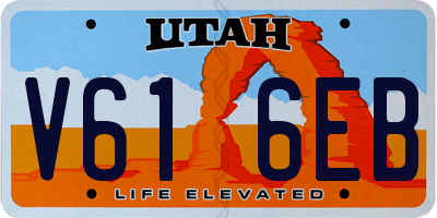 UT license plate V616EB