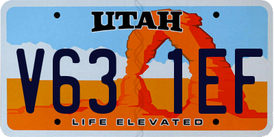 UT license plate V631EF