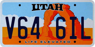 UT license plate V646IL