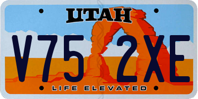 UT license plate V752XE