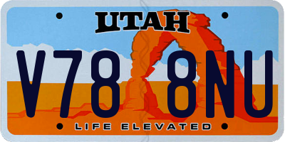 UT license plate V788NU