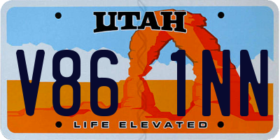 UT license plate V861NN