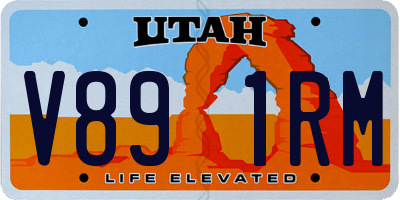 UT license plate V891RM
