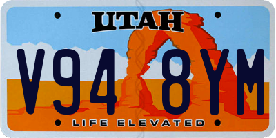 UT license plate V948YM