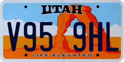 UT license plate V959HL