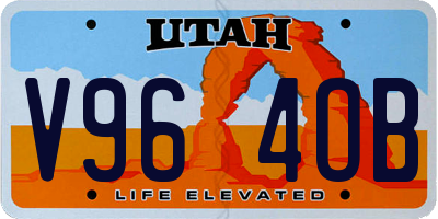 UT license plate V964OB