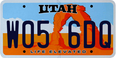 UT license plate W056DQ