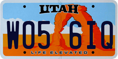 UT license plate W056IQ