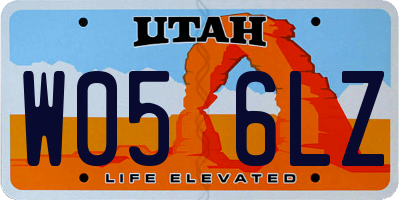 UT license plate W056LZ