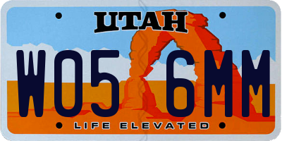 UT license plate W056MM