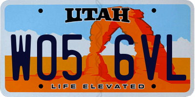 UT license plate W056VL
