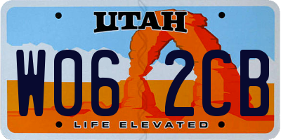 UT license plate W062CB