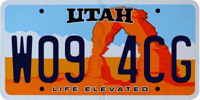 UT license plate W094CG