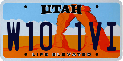 UT license plate W101VI