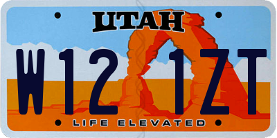 UT license plate W121ZT