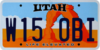 UT license plate W150BI
