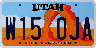 UT license plate W150JA