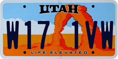 UT license plate W171VW
