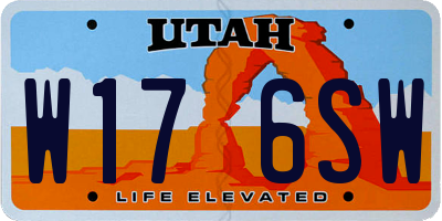 UT license plate W176SW
