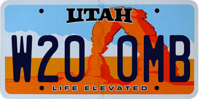 UT license plate W200MB