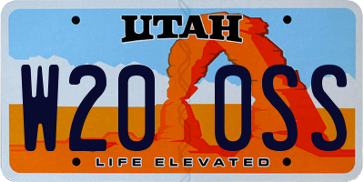 UT license plate W200SS