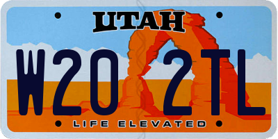 UT license plate W202TL