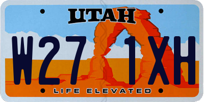 UT license plate W271XH