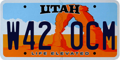 UT license plate W420CM