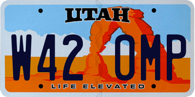 UT license plate W420MP