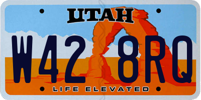 UT license plate W428RQ