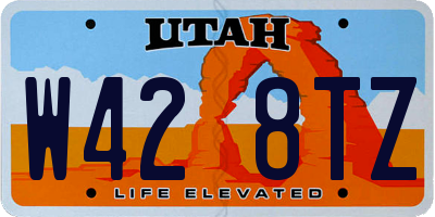 UT license plate W428TZ