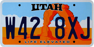 UT license plate W428XJ