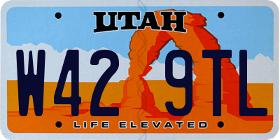 UT license plate W429TL