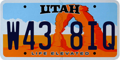 UT license plate W438IQ